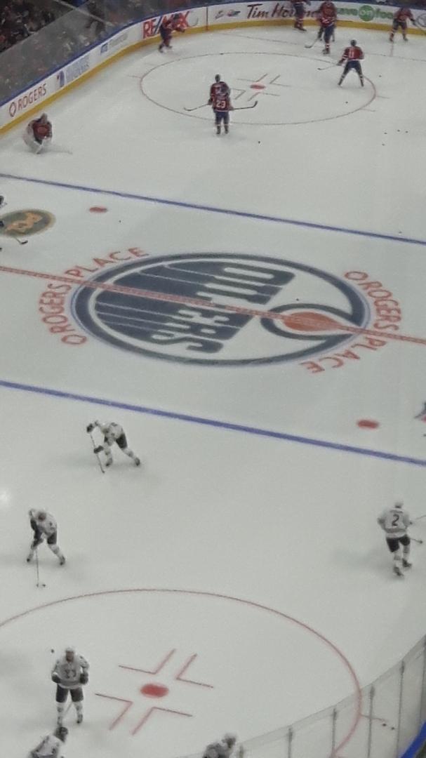 First game . 25 years from now we can say we were there for the first one. Along with 18,102 others . As the guy from the Oil Kings said on the pre-game show. "for the first time ever for the Oil Kings they can say the inn