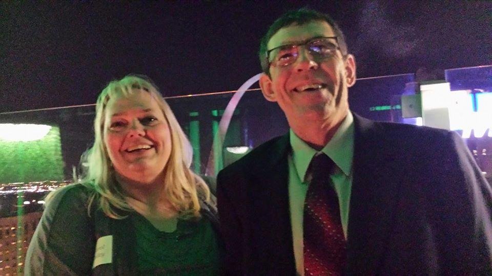 Me and my hubby at 360 Ballpark
