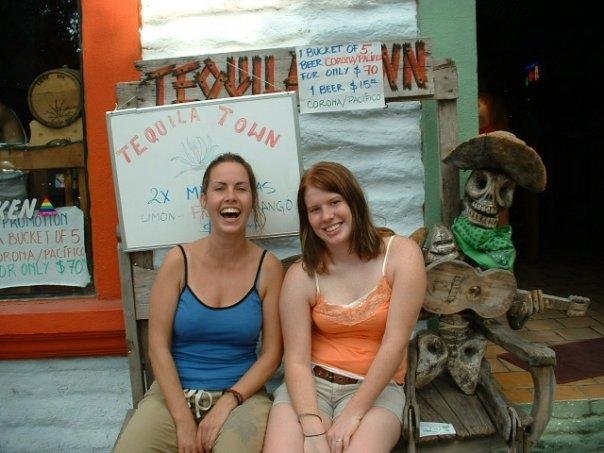Fiona and Ashley in Puerto Vallarta---2005