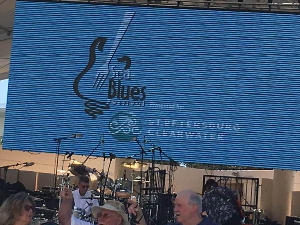 Great day for an outdoor Blues Festival at Coachman Park, Clearwater, Fl