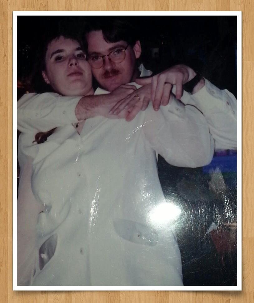 18 years ago I was in a very dark place and couldn't see through the tunnel ahead me. I went to work a cedar point in hopes to find my new beginning. Not knowing I would find my knight in shining armour. We hung out a lot