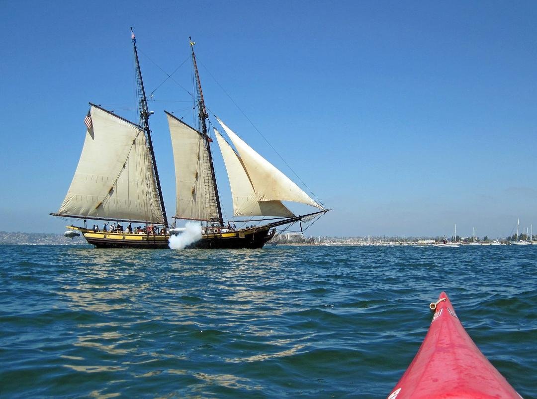 Off the port bow! The scurvy dogs are firing upon us! Make ready the cannons!