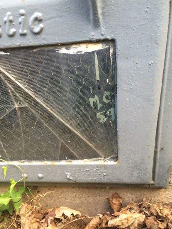 I am amazed that my initials are still there. 57 years ! they don't make paint like that anymore, lol.