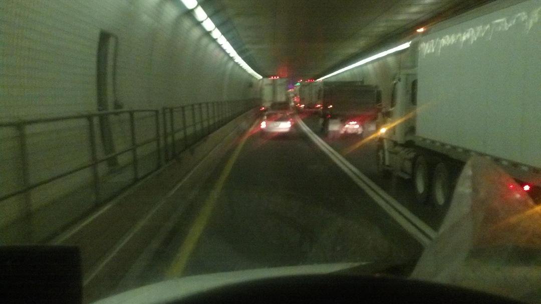 This was taken 40 feet underwater going through the Baltimore tunnel under the Baltimore harbor