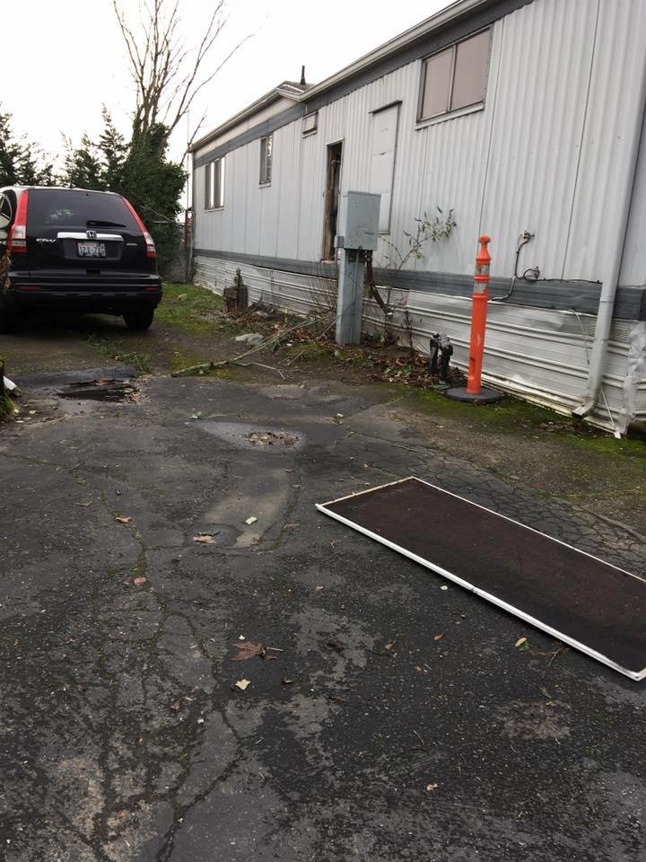 This is the door that covers access to this homes hot water tank.
