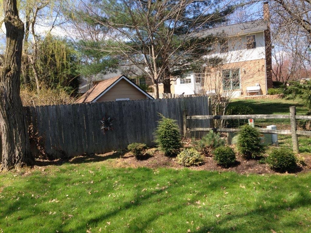Finished yard work at new house