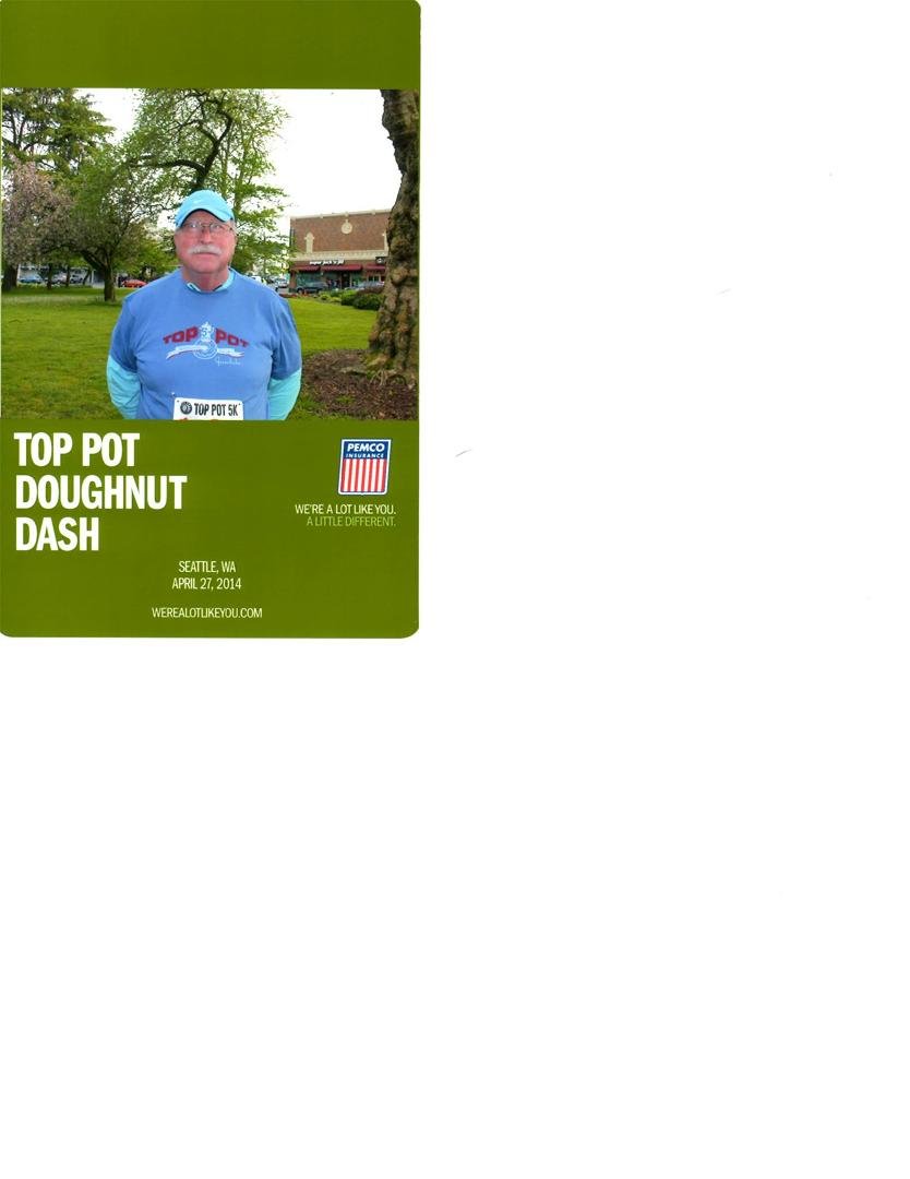 Had a great time at the Top Pot 5k at Greenlake this morning