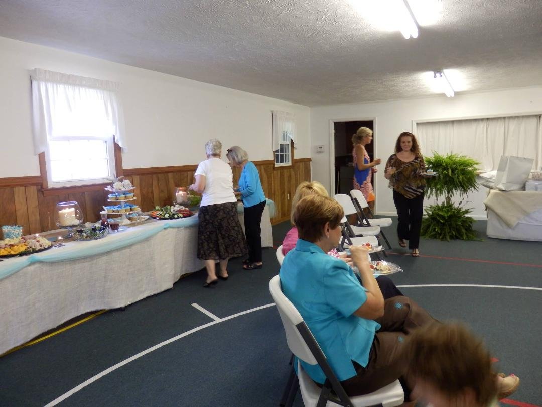 Guests socializing