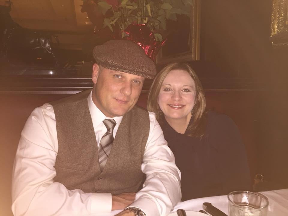 Having dinner with Lavon, Matt and Denise.