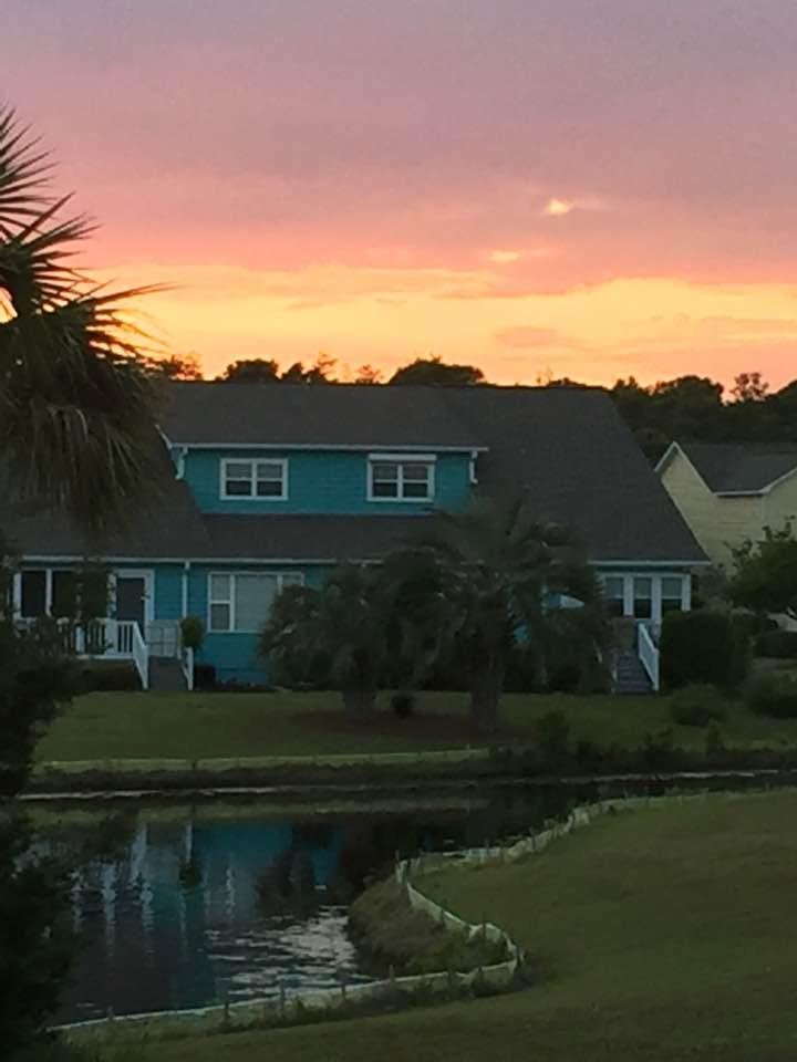 A rainbow of colors tonight.
