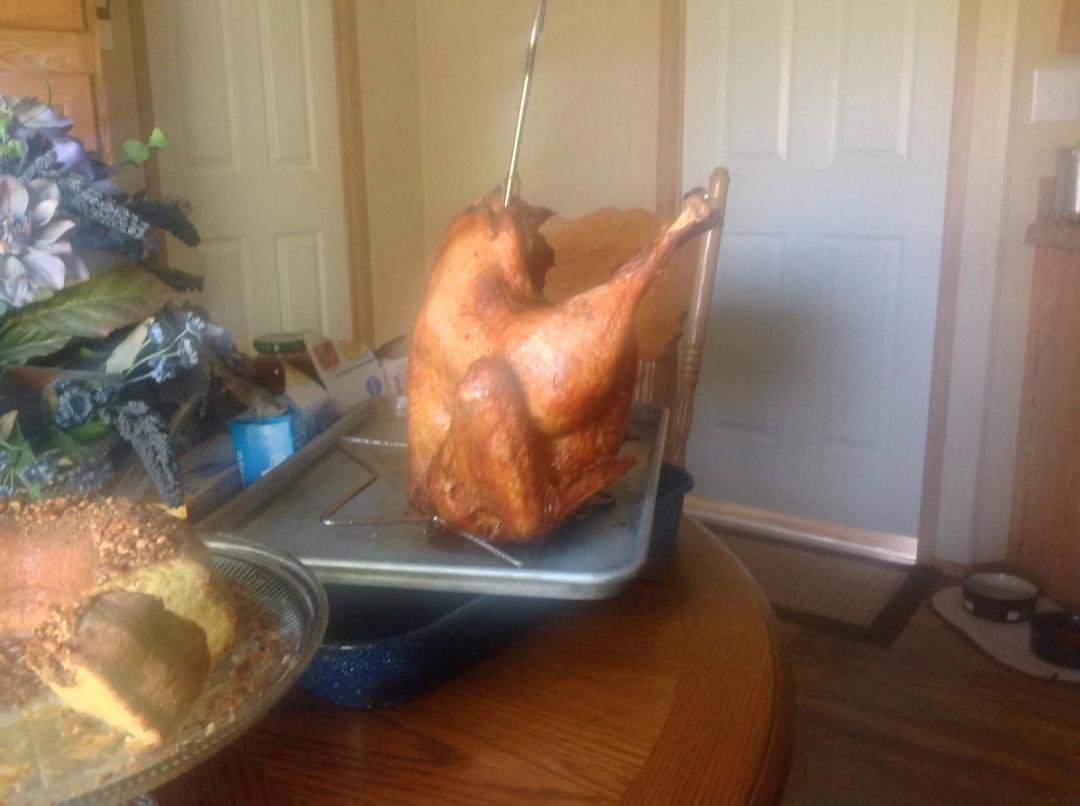 Fried Turkey and Rum Cake!