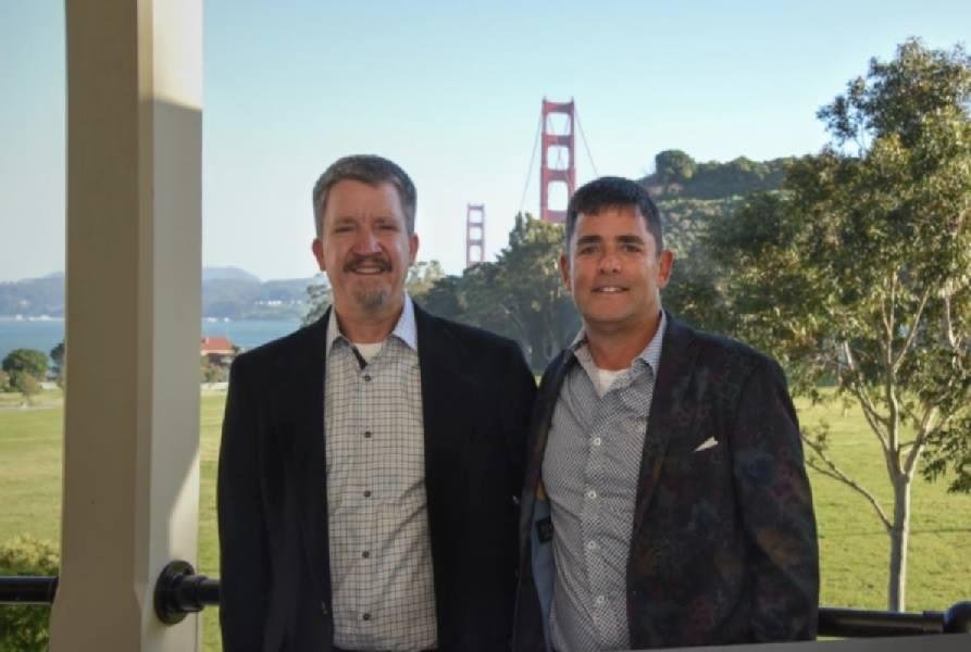 At John and Alan's birthday, anniversary, retirement party in Sausalito