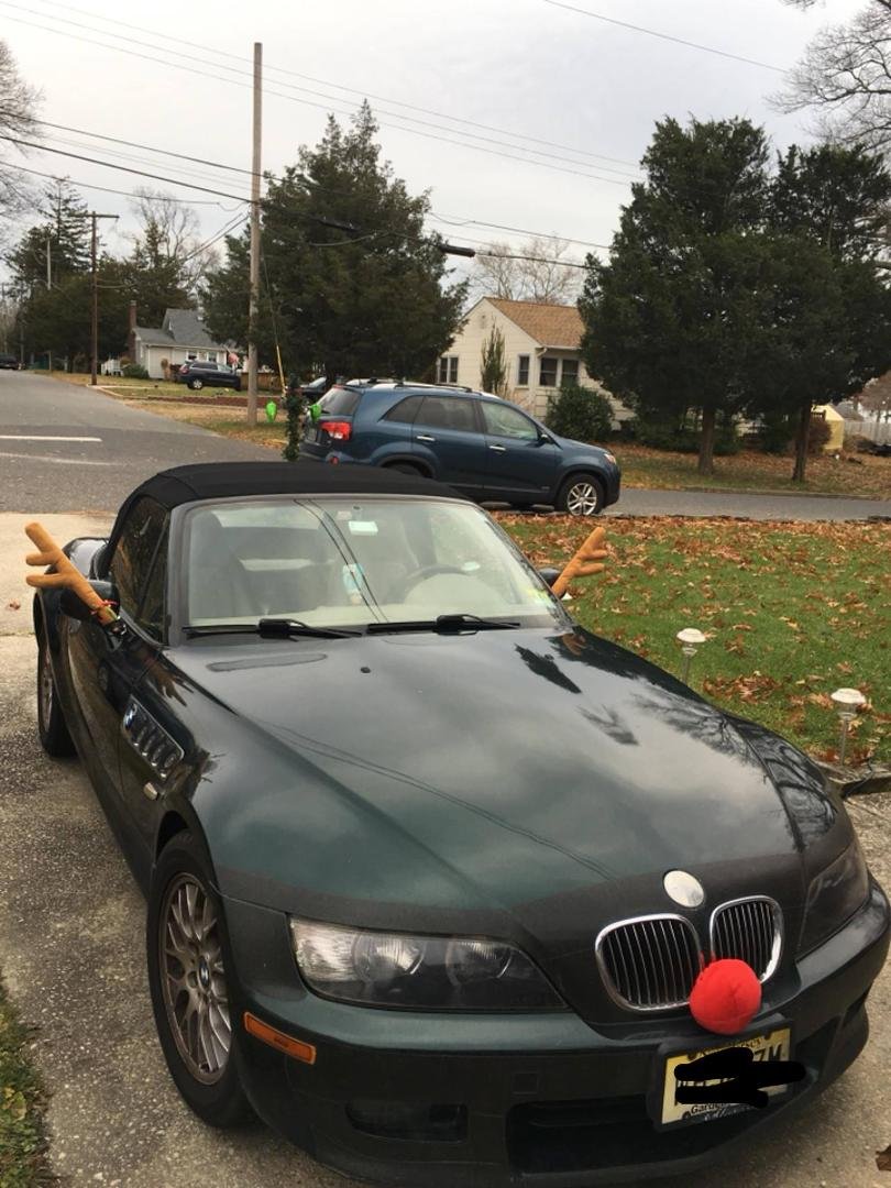 My baby car is celebrating Xmas! 🦌🌲