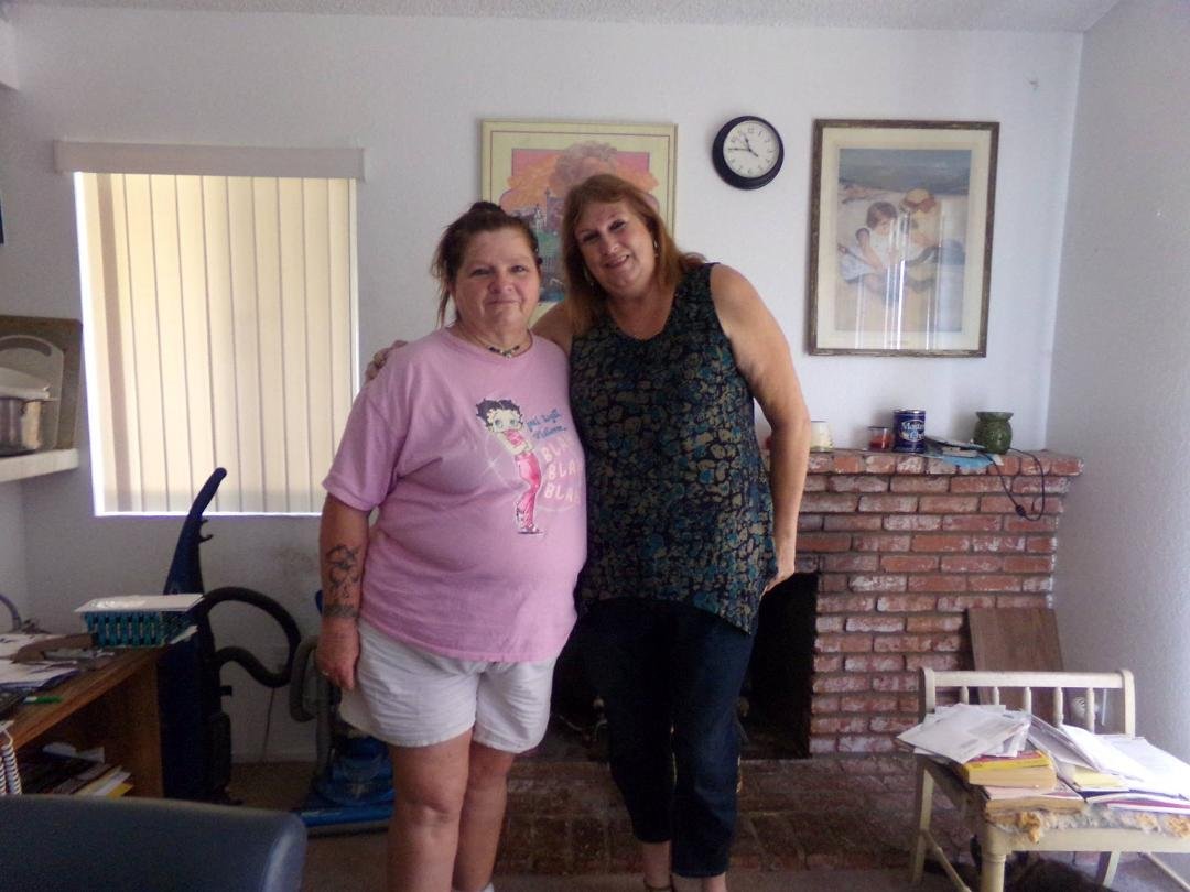 This is with my bestie yesterday, Merry Brady. I also consider her as my sister. Had a great visit with her & her family. <3