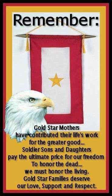 Today is Gold Star Mother's Day. My prayers go out for my Post 7356 Auxiliary member Donnie Archuleta who lost his mother Captain Tamara Long Archuleta, the family of Jeremy Katzenberger, the family of David Nelson from Hut