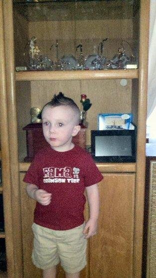 Caiden's New Haircut