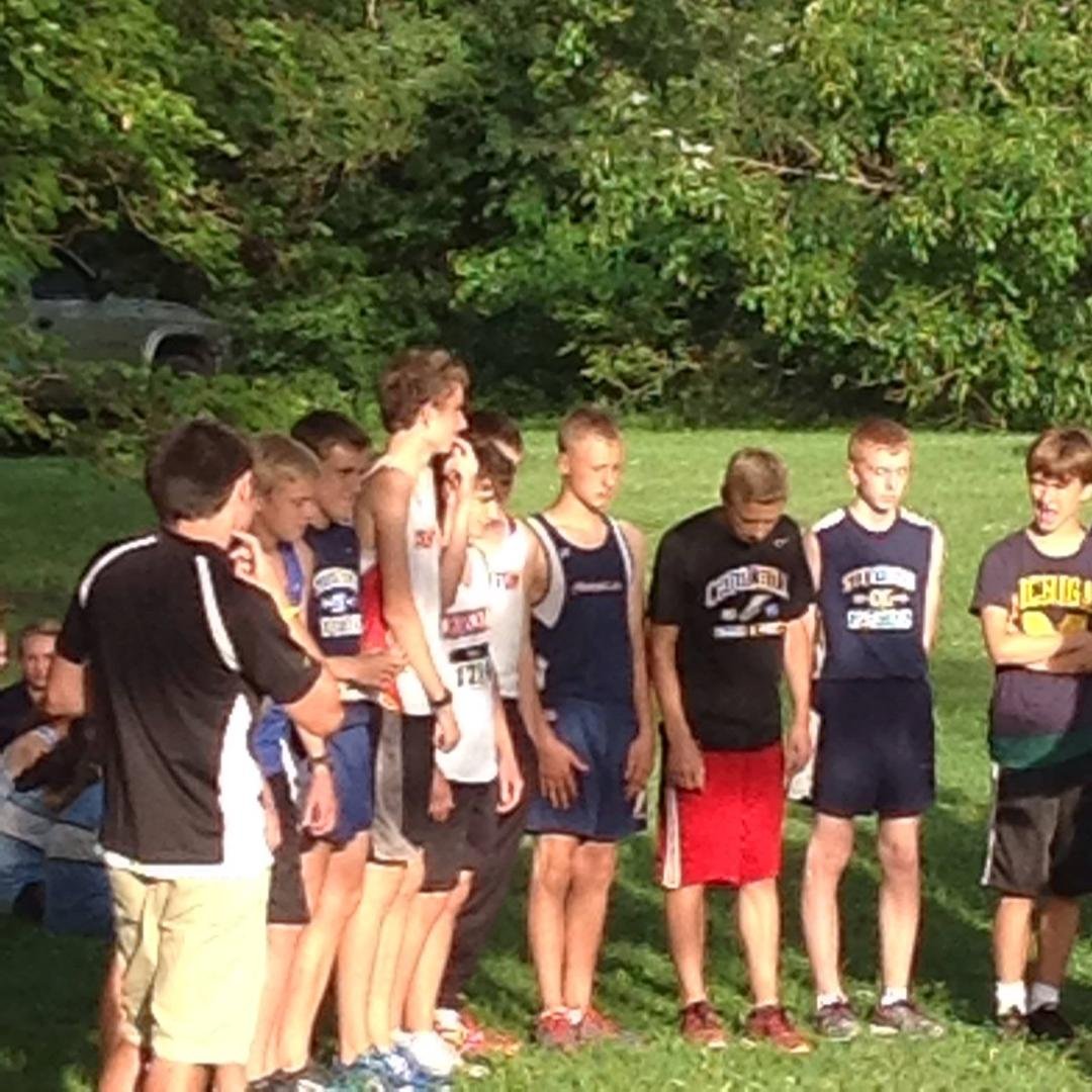 Grant at his Cross Country event and award presentation yesterday.