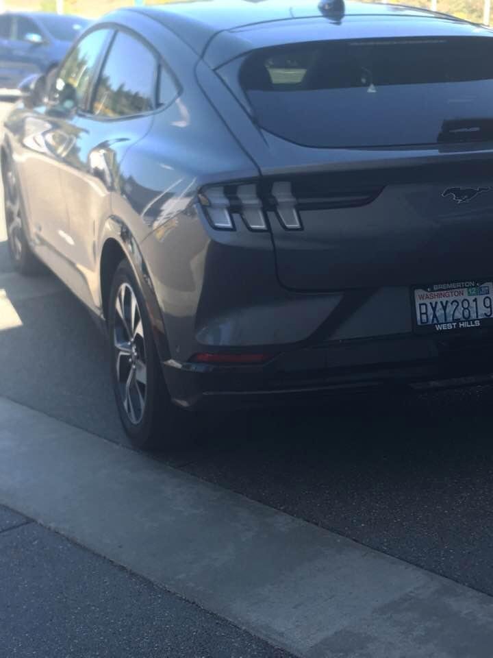 Never thought I would see a 4-door mustang!