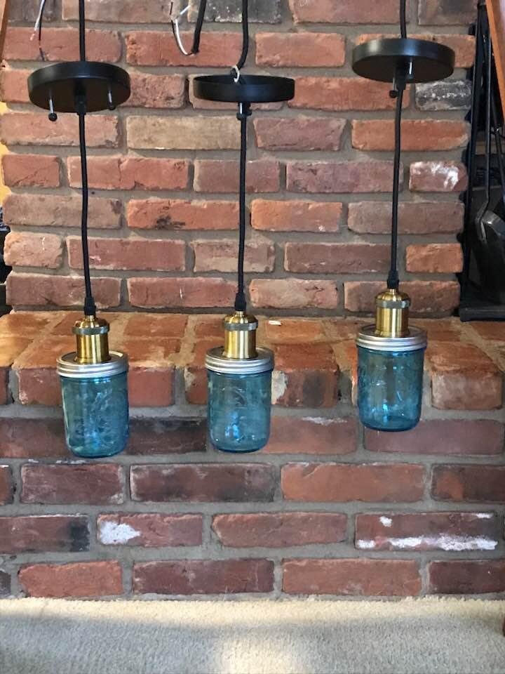 Not finished yet but got a pretty good start on my home made mason jar lights.