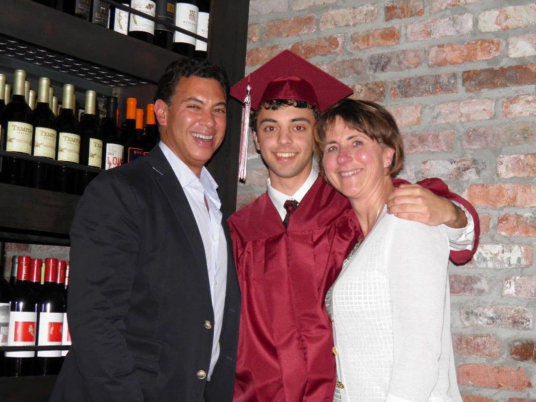 Nathaniel's Graduation Party with Katherine and Fred