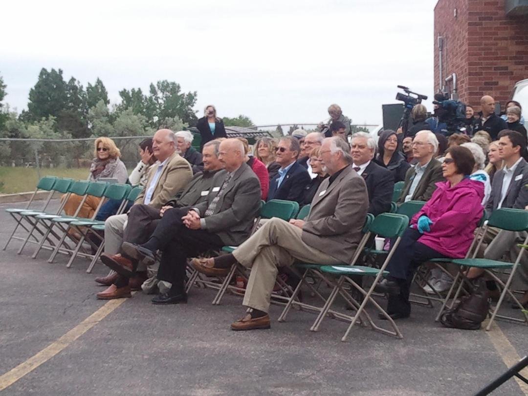 City Council, County Commissioners, Citizens attend kickoff of Yale/225 project.