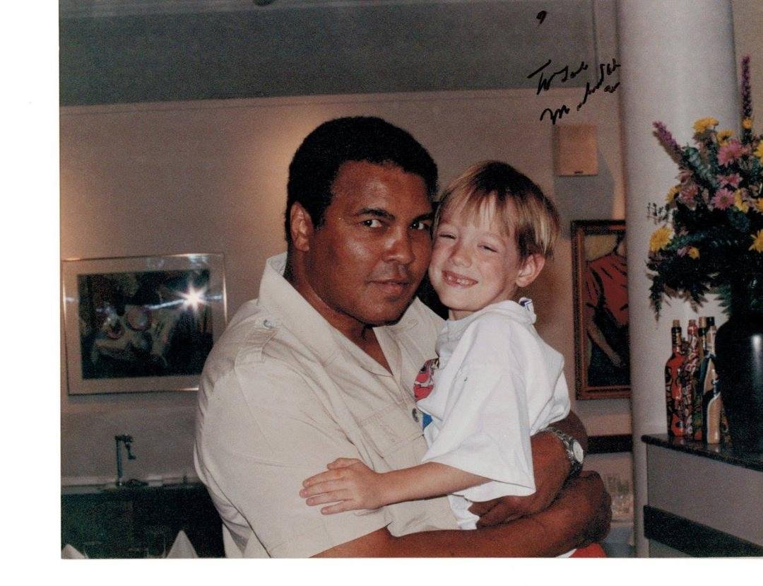 Mikey playing with Mohammed Ali @ 1992 at LaSalle Grill
