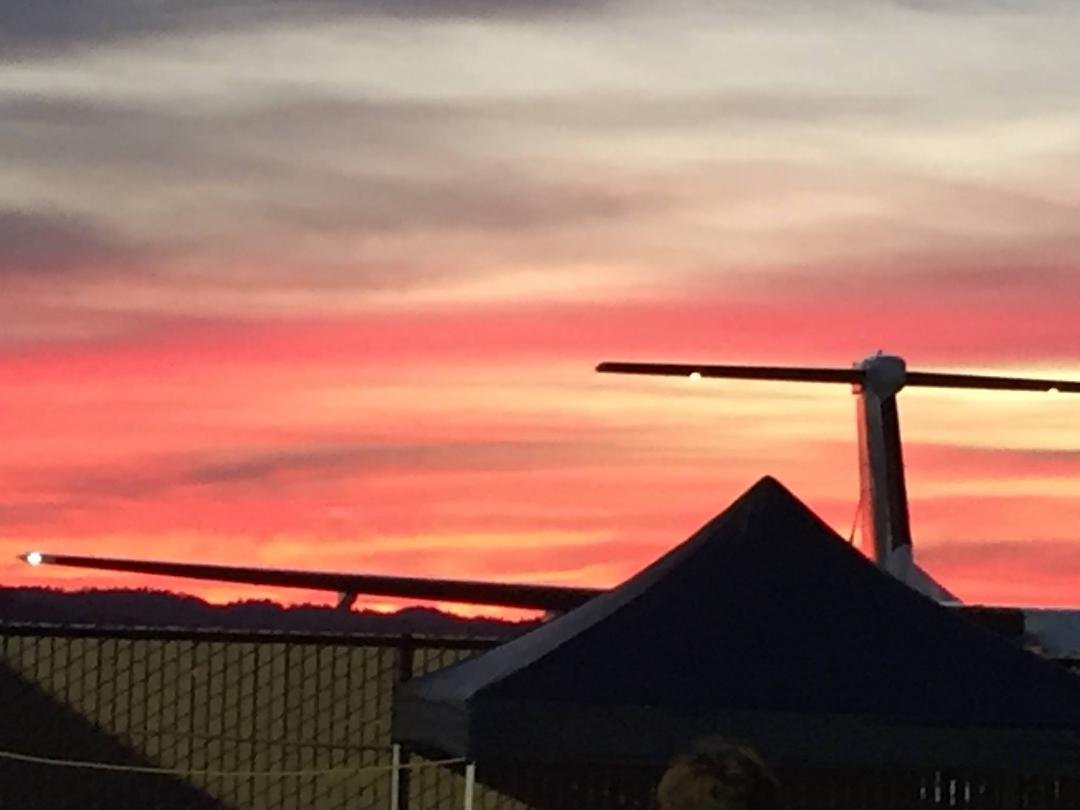 Leaving for Seattle. Beautiful Sunset