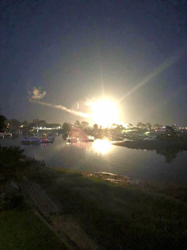 Fireworks over Compo