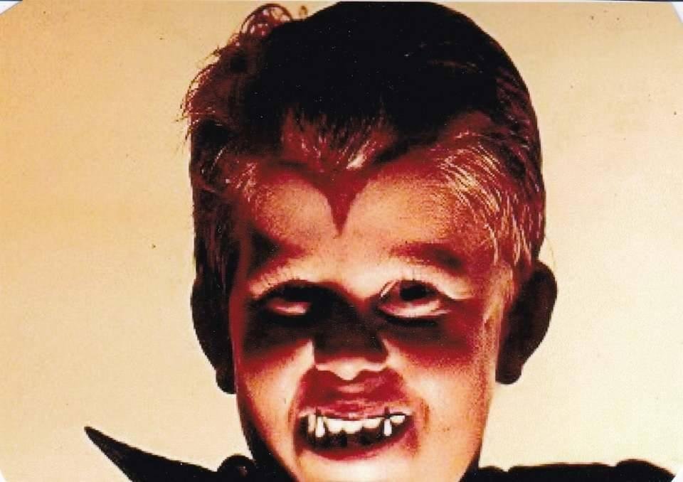This is a day of "trick or treat" and fun for the kids and young at heart. For some reason the following picture appeared on my computer desk this morning. . . My daughter (the artist) did this to her brother Jay when the