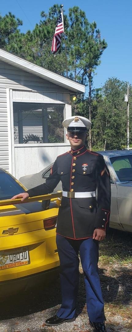 So proud of my grandson, Nathan Thompson , a proud Marine!  He loves our country!  Thank  you for your service.