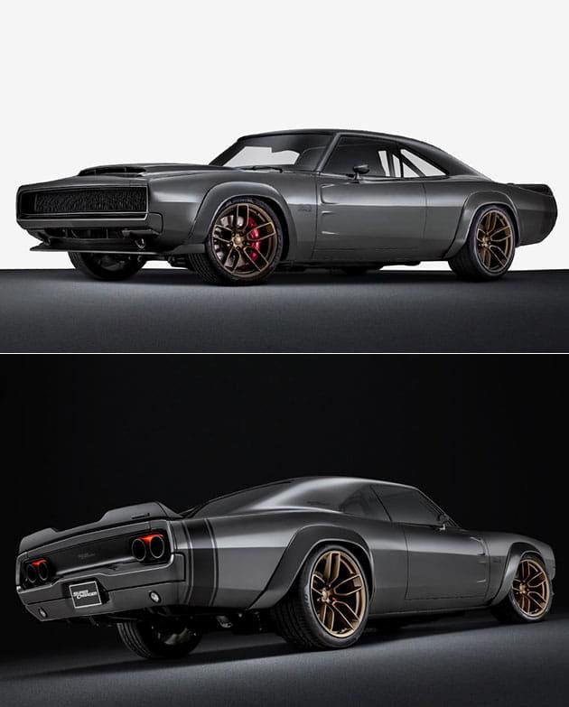 Debuted at Sema, his is the 'Hellephant'. A 1,000 horsepower 426 cubic inch HEMI v8 in a concept of the 1968 Dodge Charger. Your welcome 😁