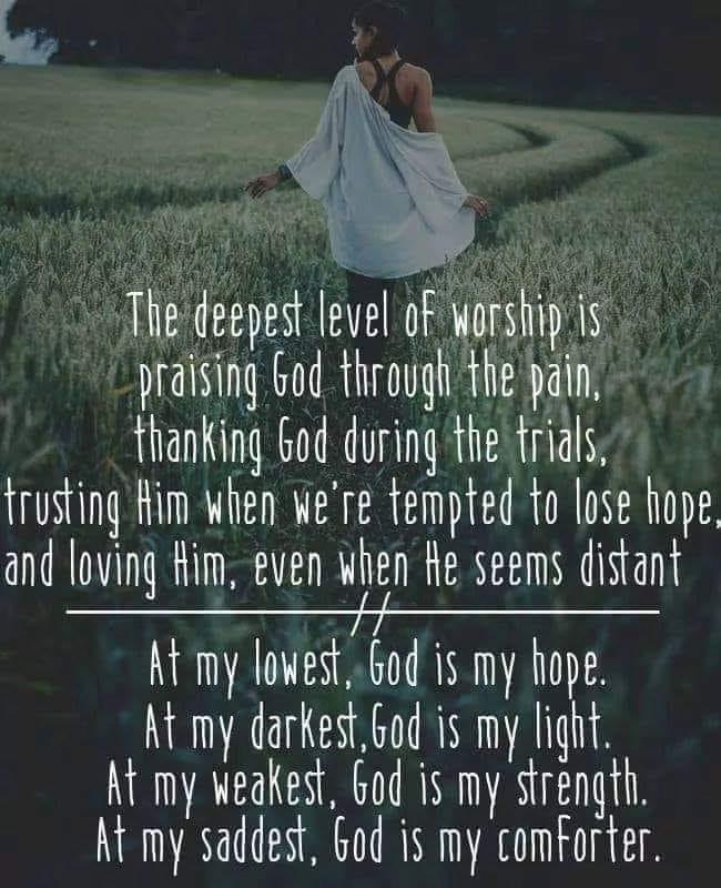 This is so true in my life ... Thank you Father.
