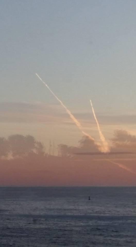 Strange sky in Depoe Bay tonight....