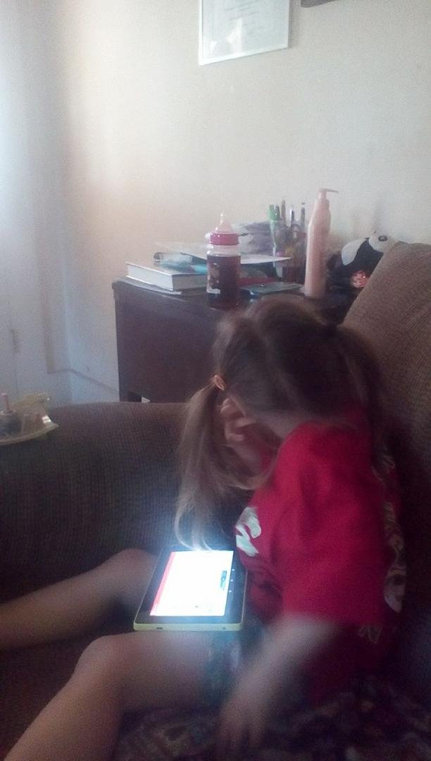 Bella let me do pigtails for the first time