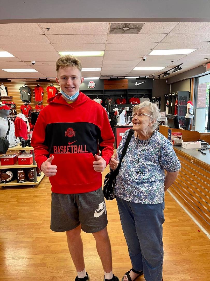 Shopping with my “little” 9th grade. nephew😂❣️ I used to hold him on my lap❣️