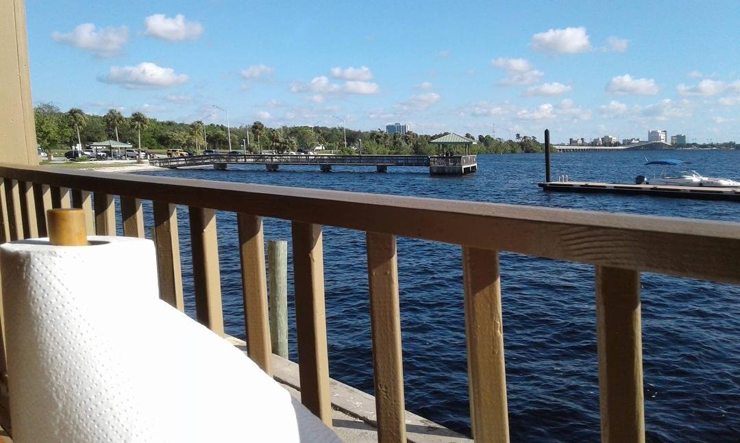 Lunch or early dinner at Three Fishermen. Gorgeous day out there.