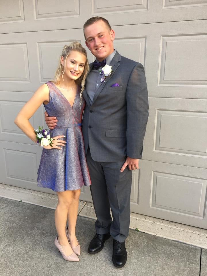 My granddaughters homecoming. Ashley on left and Madelyn on right. Love them❤️❤️