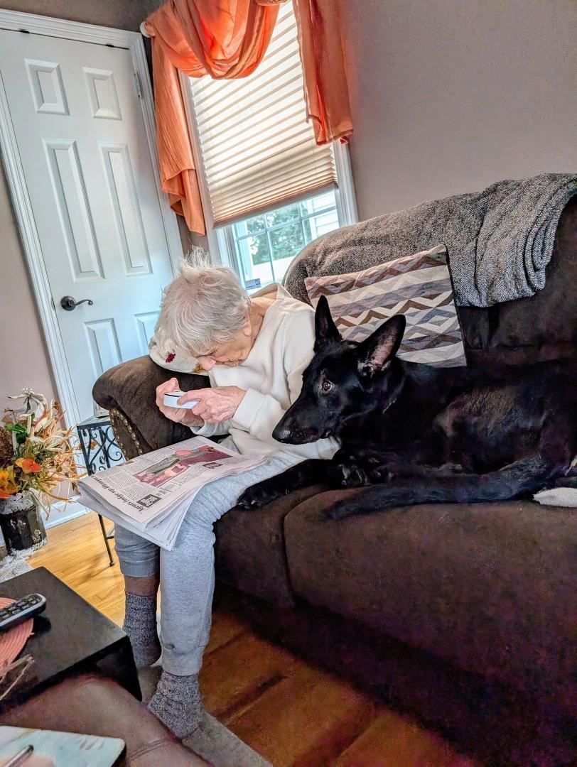 Grandma has a friend.