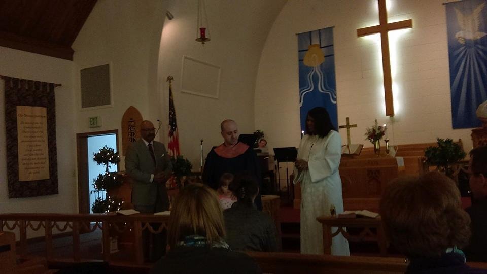 Nick and Jade at their Baptism today. Very happy for them and happy we were able to attend the service. We also found one of Nicks real talents which is a great singing voice as well as handling the post as musical dirctot