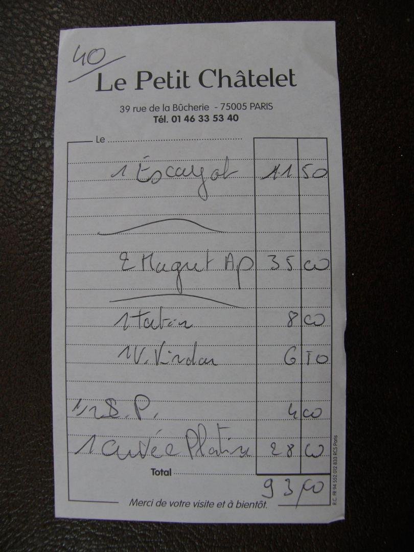 Jane Barrett.....just found this in a stack of stuff....It's a place we like to eat in Paris, hope you got to try it.....I realize I gave you the wrong spelling in my recommendation. I know you'll be going again.......try i