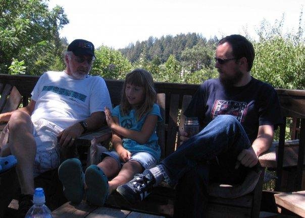 I've attached a pic of myself, my son Matt and daughter Maya taken a couple of weeks ago in Santa Rosa, CA. My son just moved to San Francisco with his girlfriend of the last six years. She's doing grad work at UC San Fra