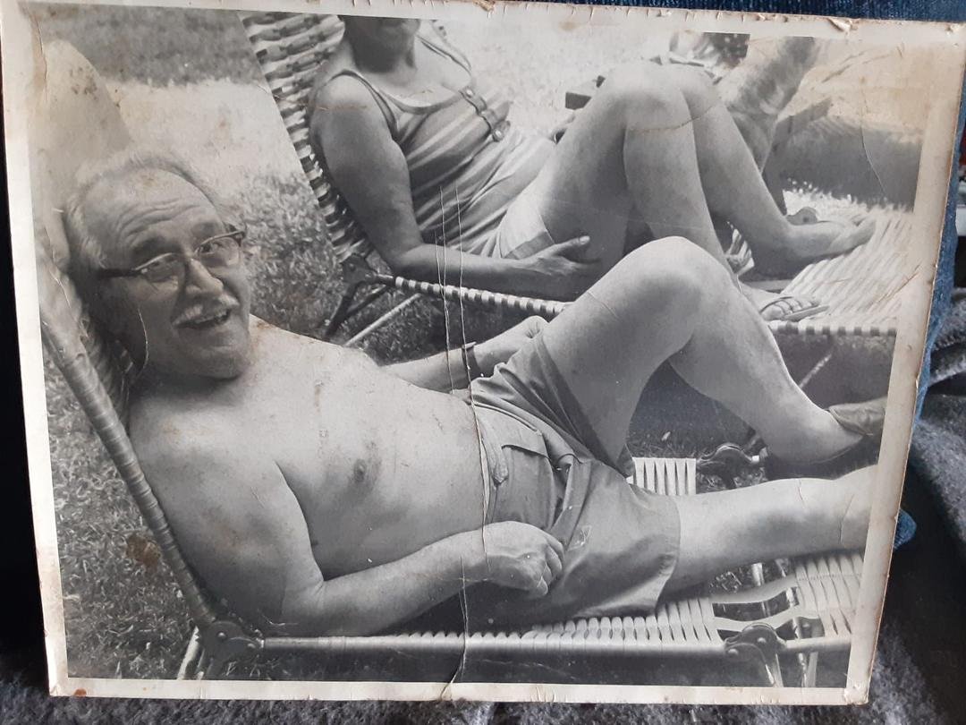 HAPPY BIRTHDAY DAD 109. HOPE YOU AND MOM ARE SIITING BY THE POOL UP THERE LOVE AND MISS YOU
