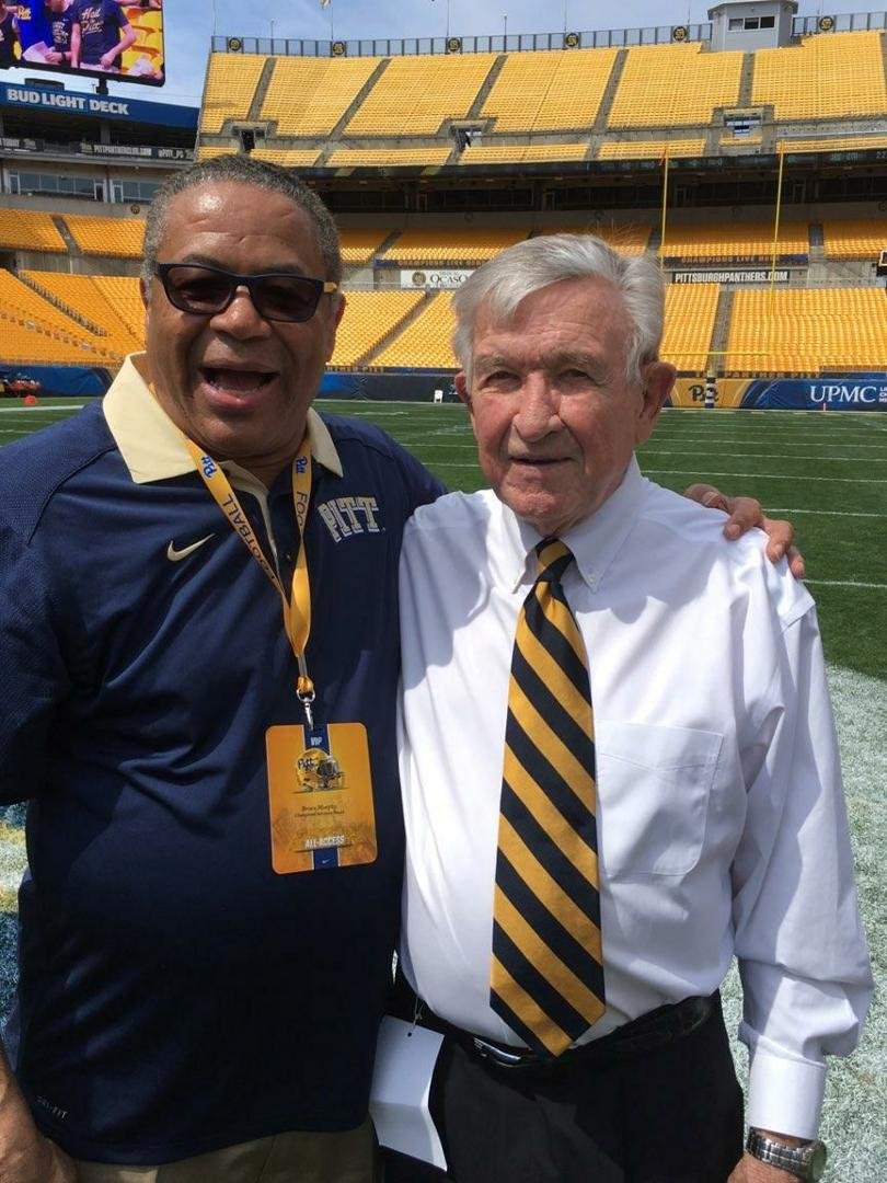 Me and my coach Johnny Majors