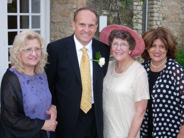 Me and my Sister's at Cardache Castle in France, 2007; Helen, Flora and Mary.