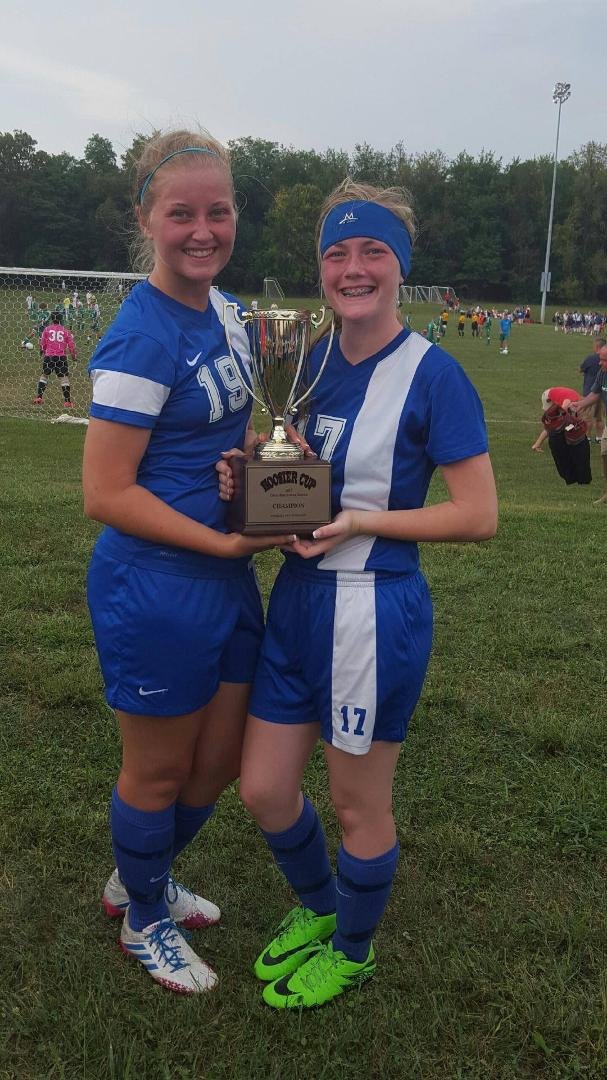 Congratulations to my granddaughtersAndwrayea Lynn Partlow, Nevaeh Cheyenne Partlow and the Kokomo Lady Kats soccer team for winning the Hoosier Cup in Bloomington yesterday