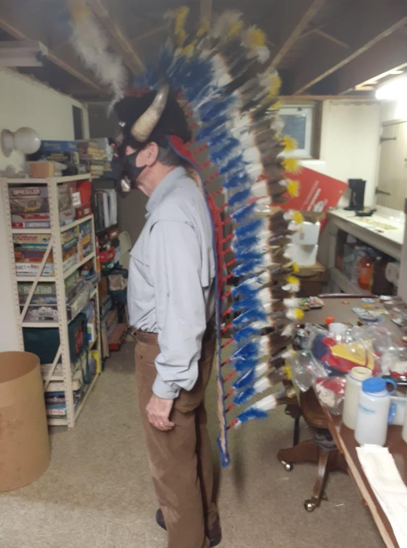 A collection of Indian costumes for the scout's honor society, the Order of the Arrow recently came through my hands. Over fifty years old and I doubt meet current standards of political correctness, but still cool. Plan