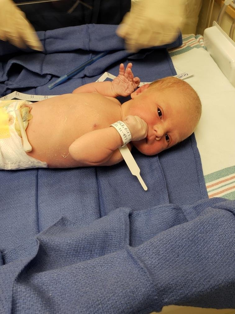 Gwendolyn Faye, 23 Oct 2018, 2031 hrs, 6.6 lbs, 18.5"