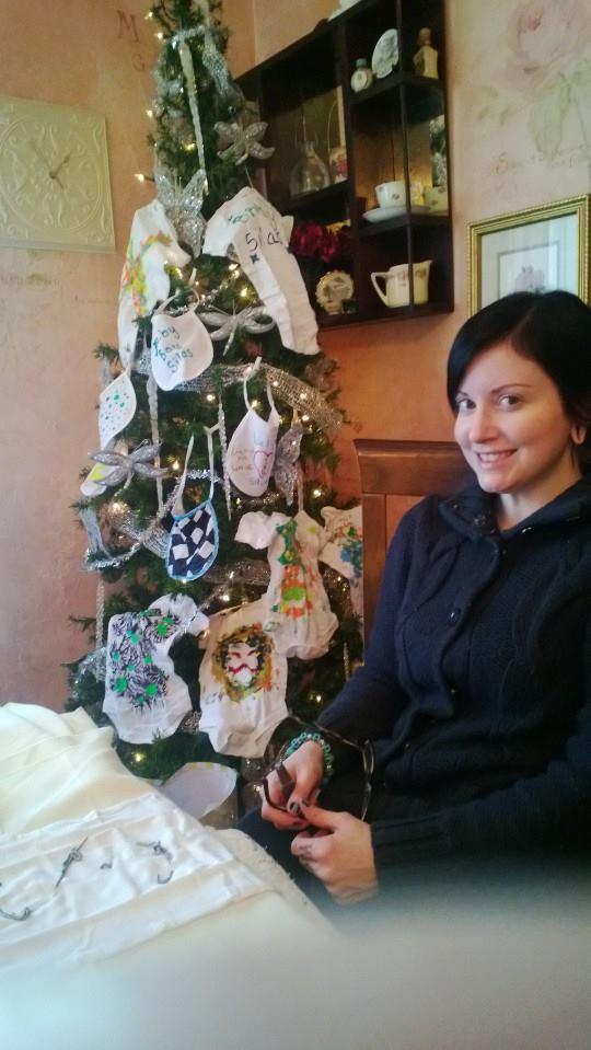 Jessica at Maria 'baby shower