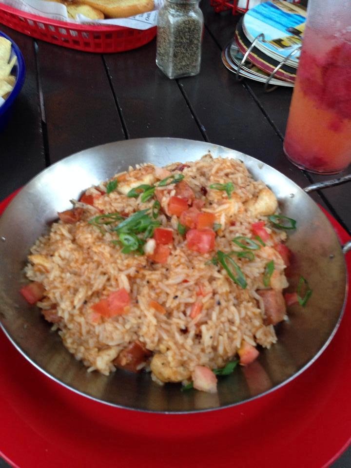 My dinner. Jambalaya at bubba gumps.