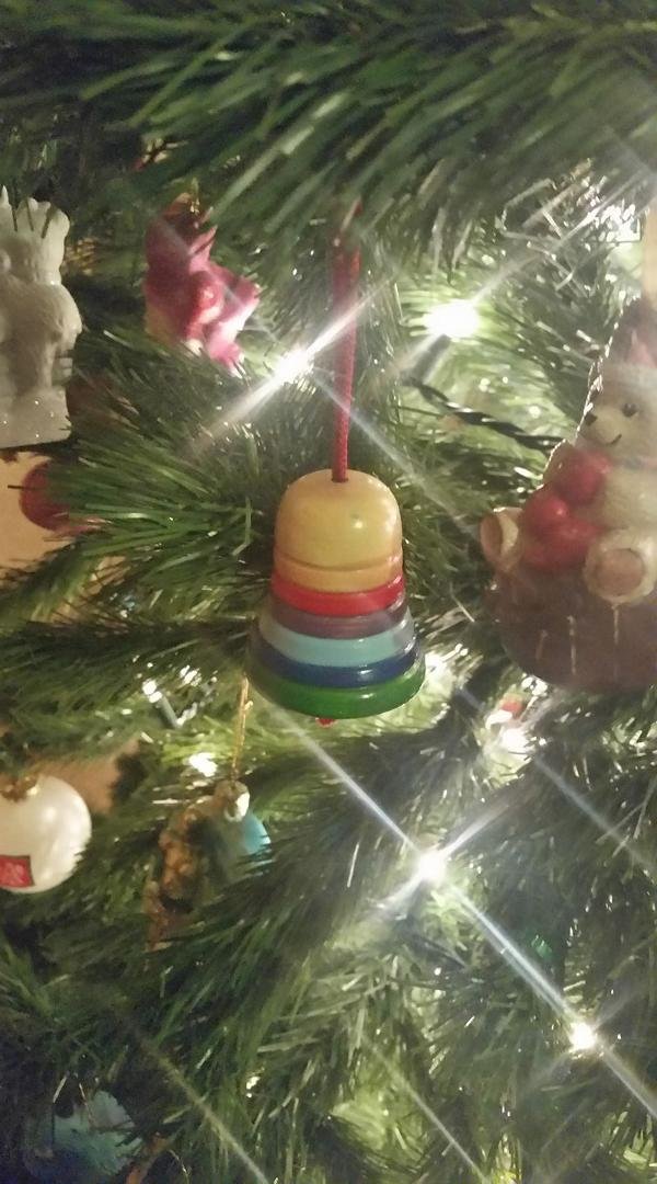 Our oldest ornament.....from 1991!! Love to you, Charlene!! #AintNoMountain
